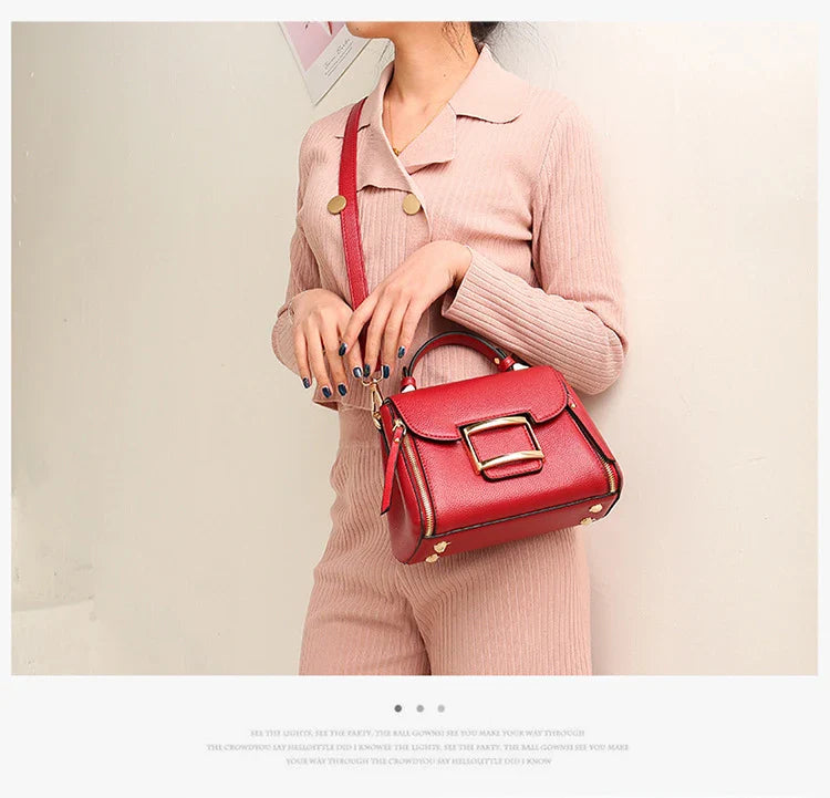 Premium oil-waxed leather shoulder bag in various colours, featuring a spacious interior and adjustable strap for versatile, stylish commuting.