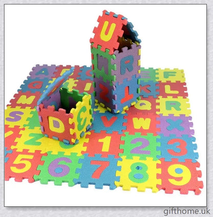 Premium baby crawling mat made of soft, cushioned EVA foam in vibrant colours to stimulate sensory development and encourage exploration.