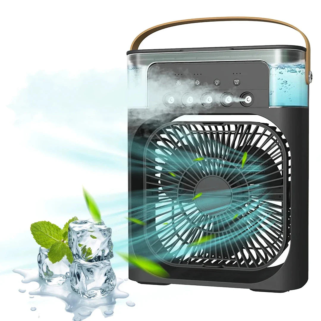3-in-1 Portable Air Cooler with Fan, Air Conditioner, Humidifier, and LED Mood Lighting