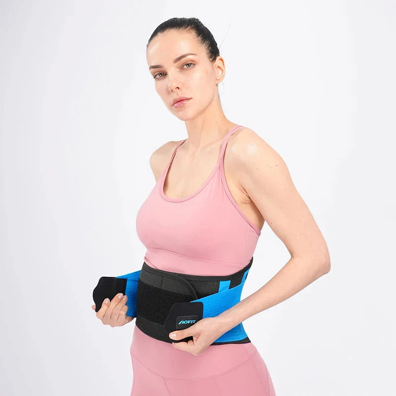 Premium Orthopedic Lumbar Brace with Adjustable Straps and Spine Decompression Technology for Back Pain Relief