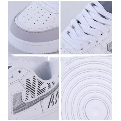 Trendy reflective sneakers in various colours with a casual, stylish design for men and women