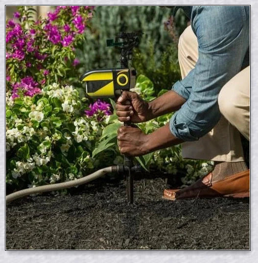 Spray Away Solar-Powered Motion-Activated Garden Sprinkler for pest deterrent