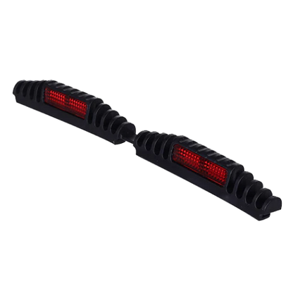 Reflective Ridged Door Guard Strips for protecting car doors from dings, dents, and damage in crowded parking spaces
