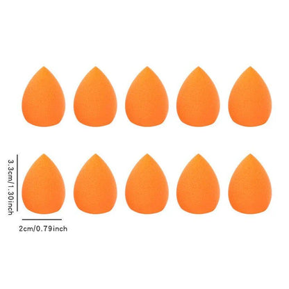 Premium 10-Piece Mini Makeup Sponge Set for Flawless Makeup Application