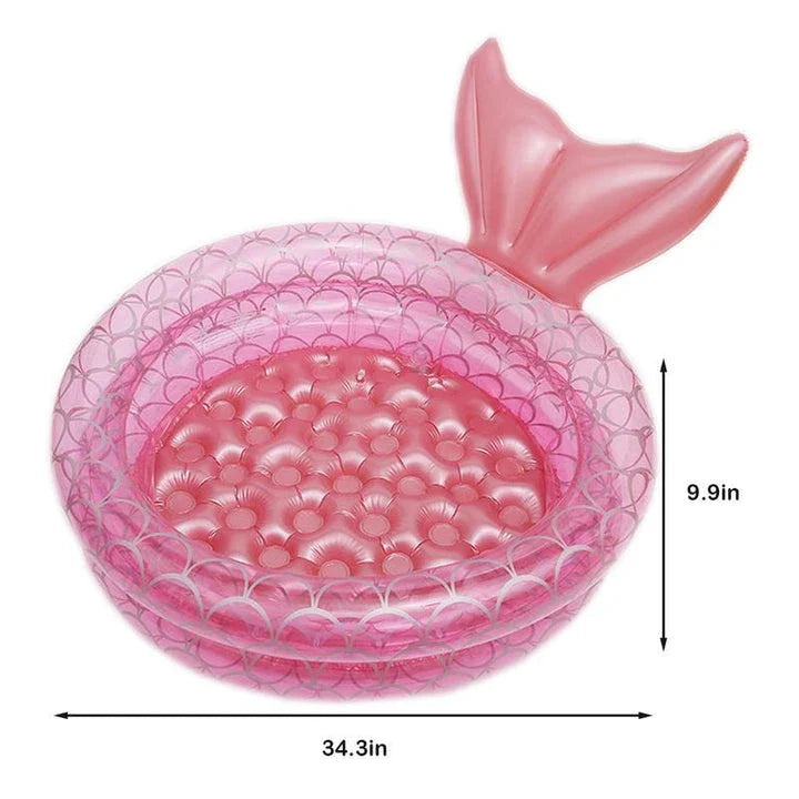 Trendha Kids Baby Inflatable Swimming Pool - Durable PVC Paddling Pool for Outdoor Summer Fun