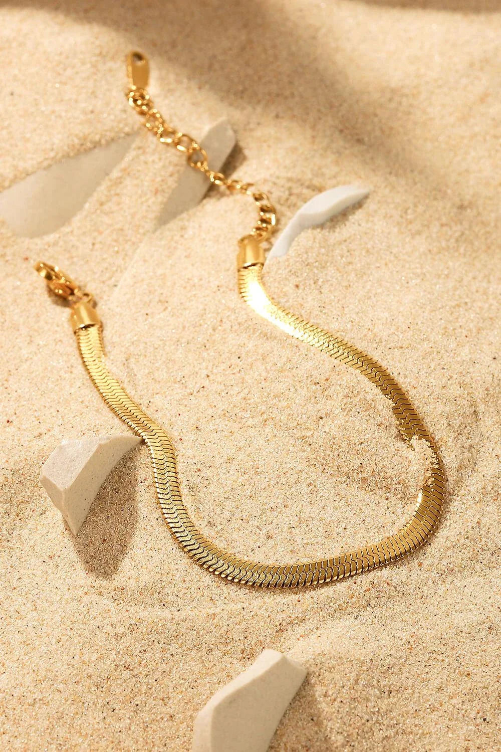 Stainless Steel Herringbone Bracelet with an elegant and sophisticated design