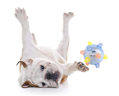 Active Jumping Ball for Dogs with Flashing Lights and Music, Designed to Engage and Entertain Canine Companions