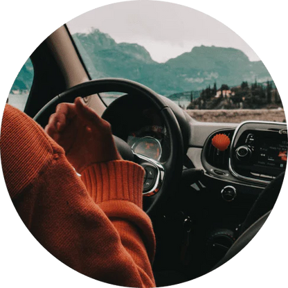 Refreshing orange blossom clip-on air freshener for car, providing long-lasting fragrance and easy installation
