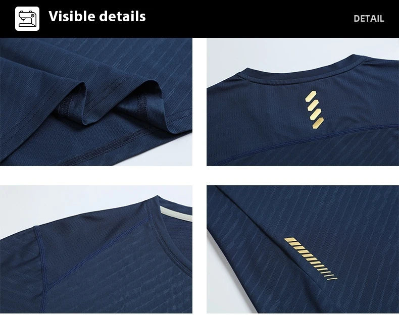 Men's summer sports t-shirt in black, white, grey, navy, and lake blue colours with quick-drying, breathable, and UV-protective features
