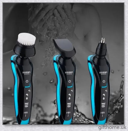 Premium 4D Rotary Electric Shaver with Floating Heads for a close, comfortable shave