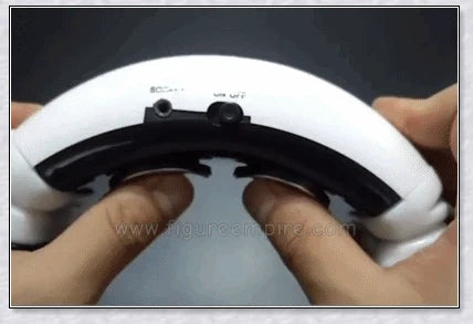 A wireless neck massager with an adjustable design for targeted neck pain relief and muscle relaxation.