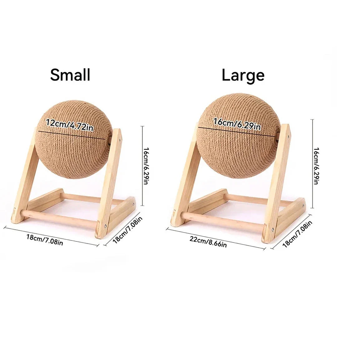 Sisal rope cat scratching ball toy, ideal for protecting furniture from cat scratches
