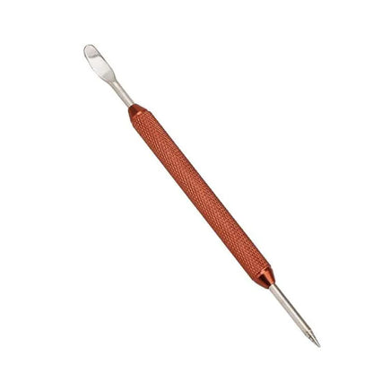 Premium stainless steel latte art pen with double-ended design for creating intricate coffee art patterns