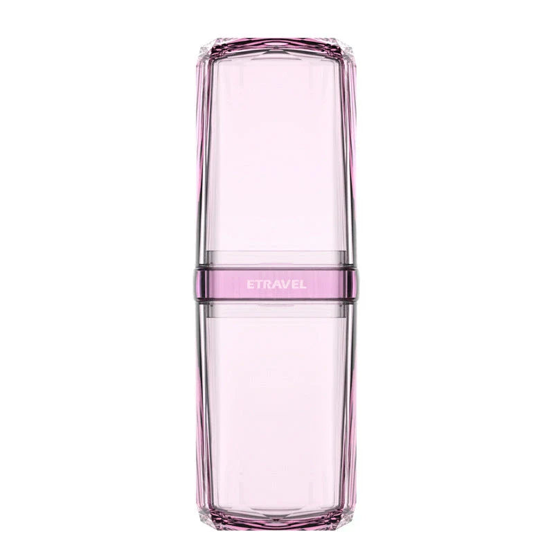 Premium Travel Toothbrush and Toiletry Organiser Set with separate compartments, leak-proof cups, and accessories