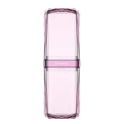 Premium Travel Toothbrush and Toiletry Organiser Set with separate compartments, leak-proof cups, and accessories