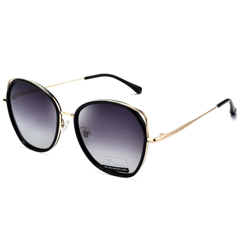 Stylish Polarized Butterfly Sunglasses for Women with Lightweight Alloy Frame and Resin Lenses