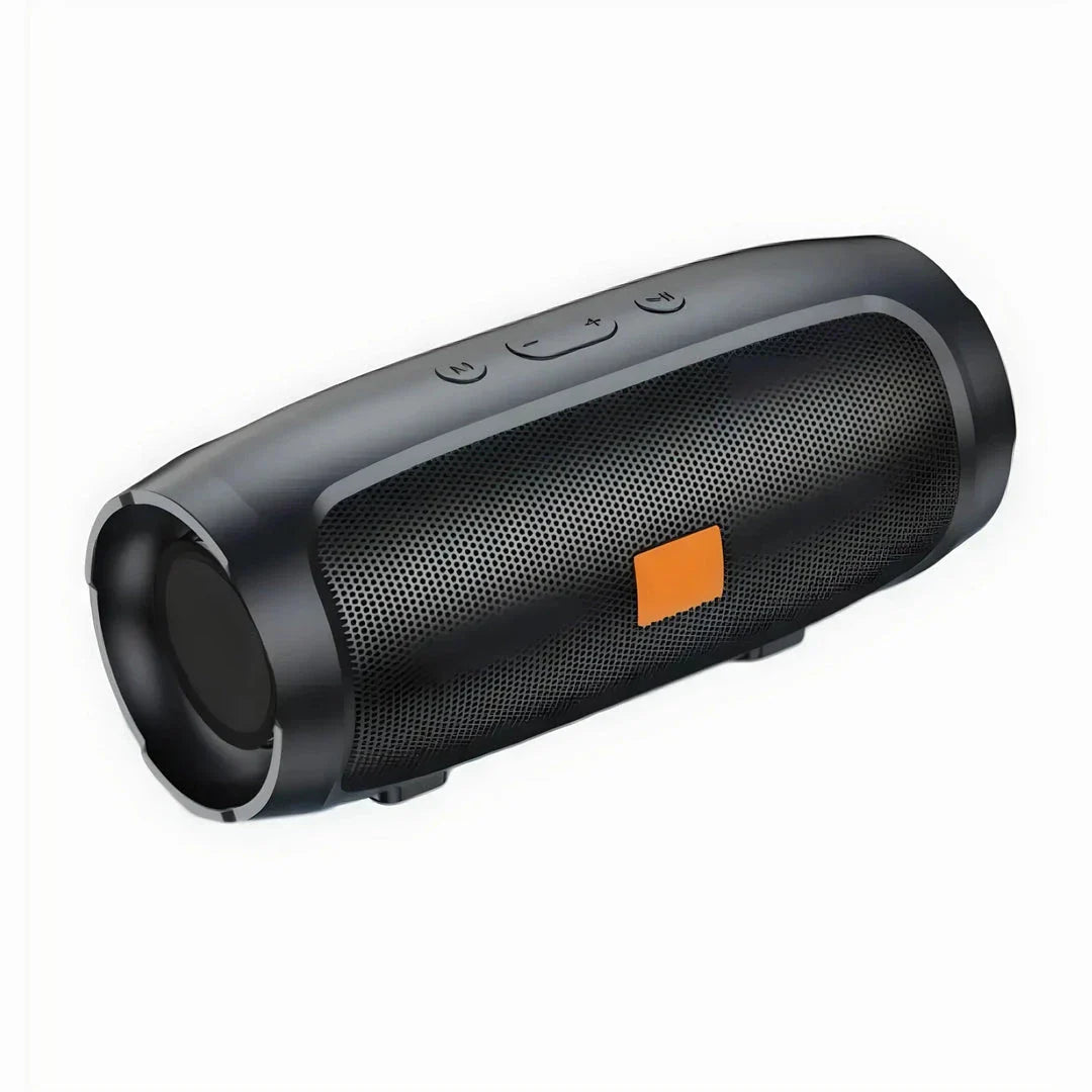 Powerful portable stereo Bluetooth speaker with deep bass and dual speakers for exceptional audio on the move