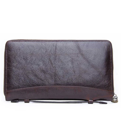 Premium black leather billfold wallet with belt loop detail, showcasing exceptional British craftsmanship and style