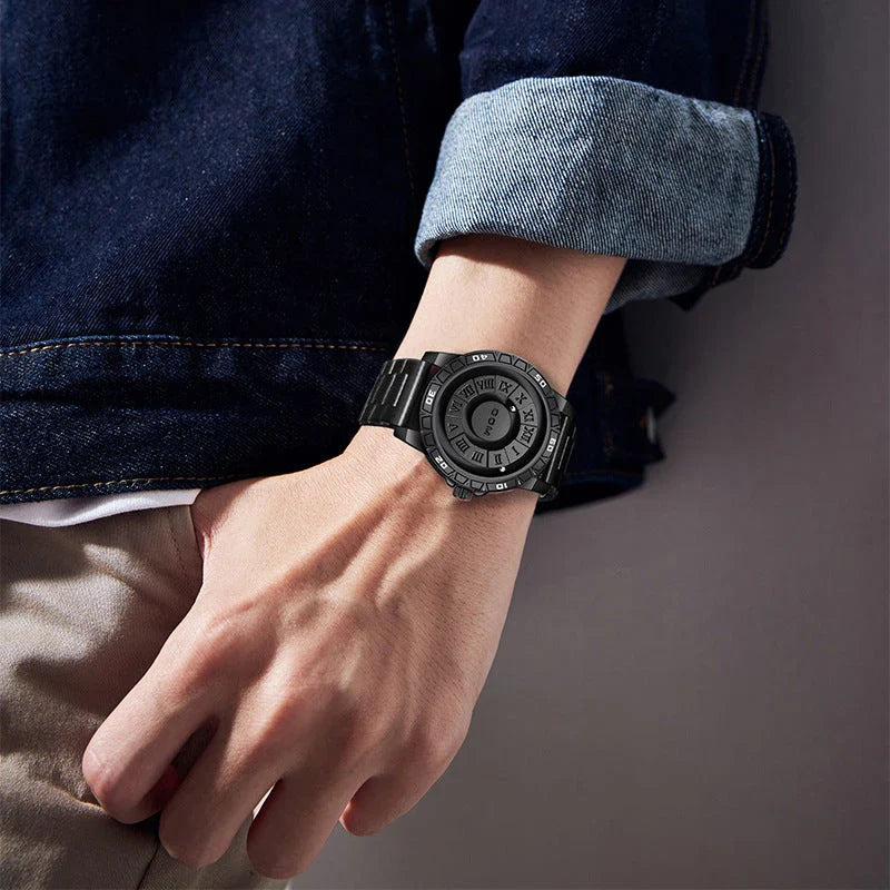 A sophisticated magnetic suspension waterproof watch with a sleek and personalised design