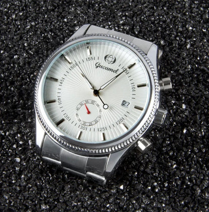 Premium British-made steel-belt business watch with a classic, elegant design