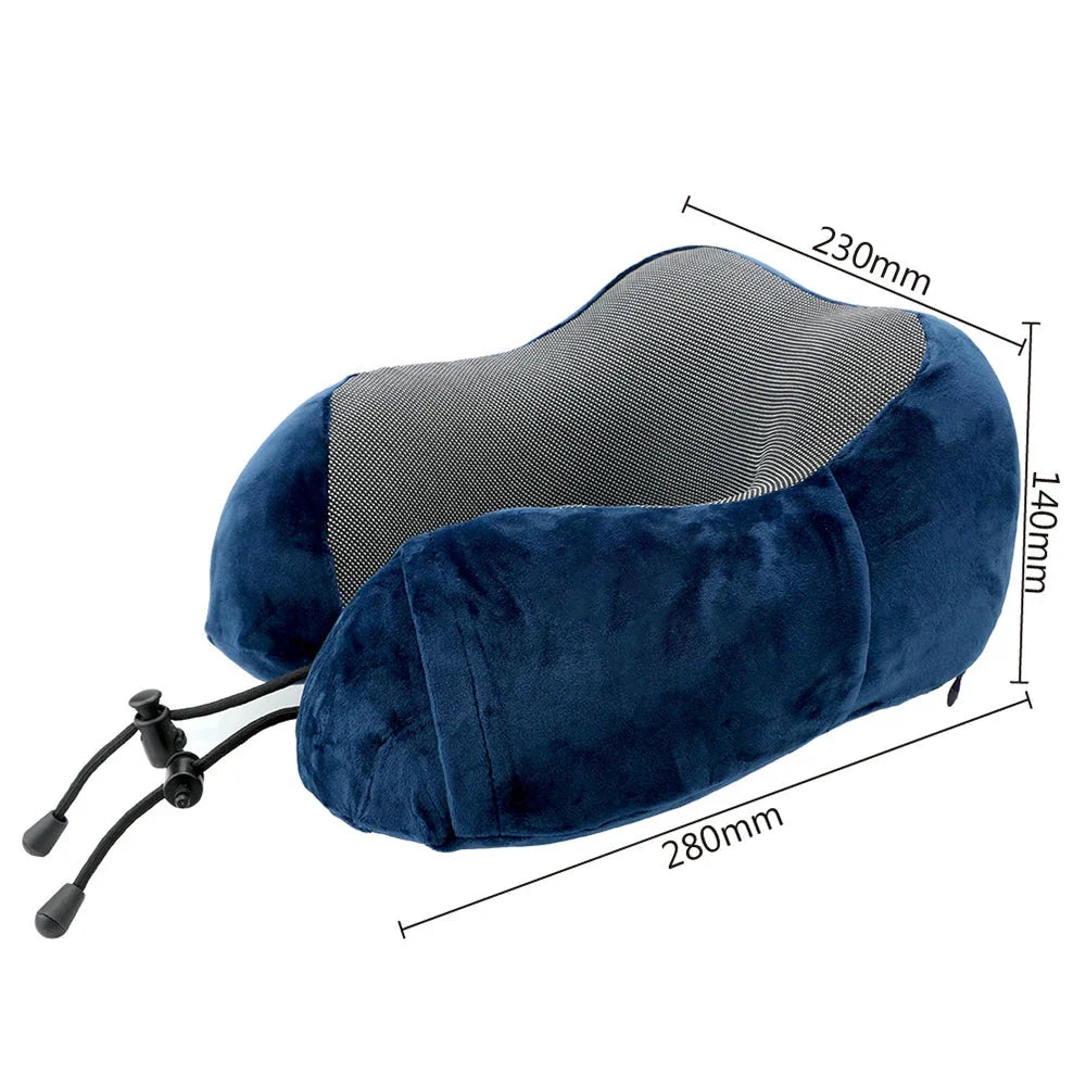 Premium Memory Foam Car Neck Support Pillow with U-shaped design for personalized neck support and comfort