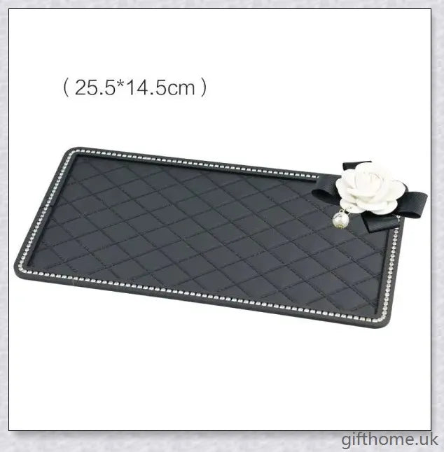 Premium Car Anti-Slip Mat with Silicone Rubber Construction for Secure In-Car Storage of Phones, Ornaments and Other Small Items