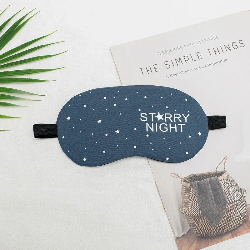 Premium cotton and silk sleep mask with adjustable strap for complete blackout and comfortable sleep