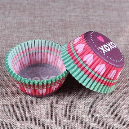 Premium British-made paper cupcake liners in a mixed colour pack, perfect for baking delicious treats at home
