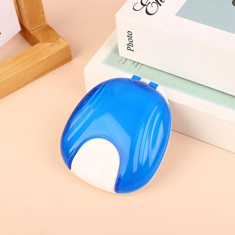 Press-to-Open Dental Retainer Denture Storage Box in Turquoise Colour