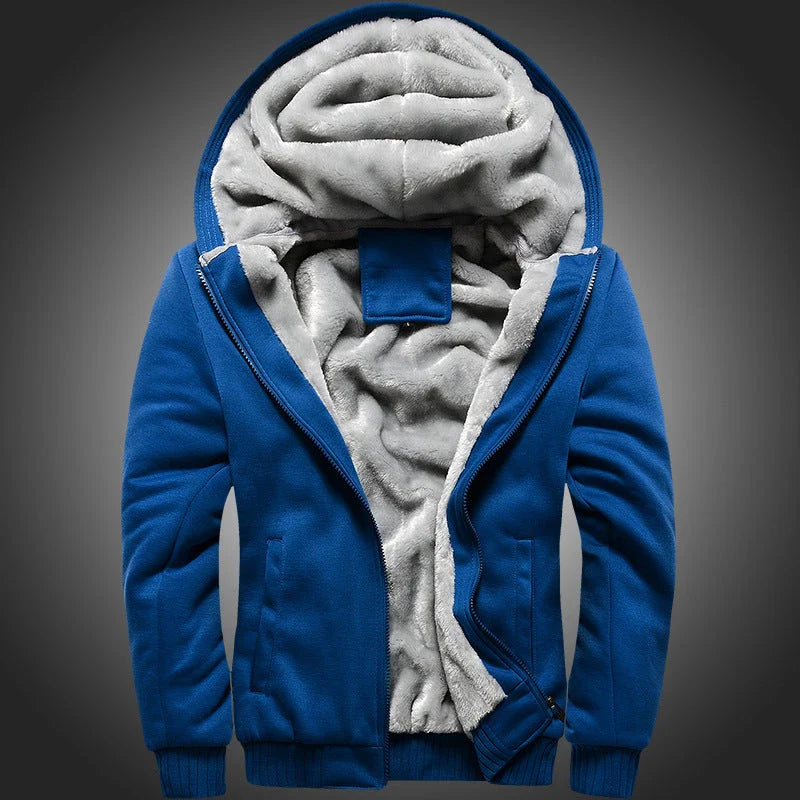 Premium padded velvet coat with thick insulating lining, available in various colours for stylish and sporty men in the UK