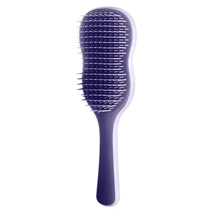 Salon-quality hair straightening comb with air cushion for soothing scalp massage, available in vibrant colours