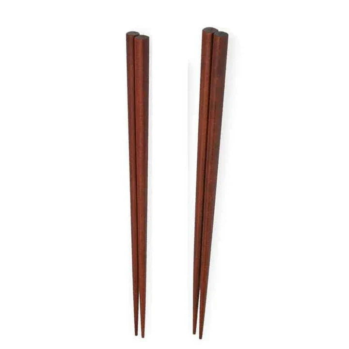 A set of four high-quality wooden chopsticks in a sleek, Japanese-inspired design