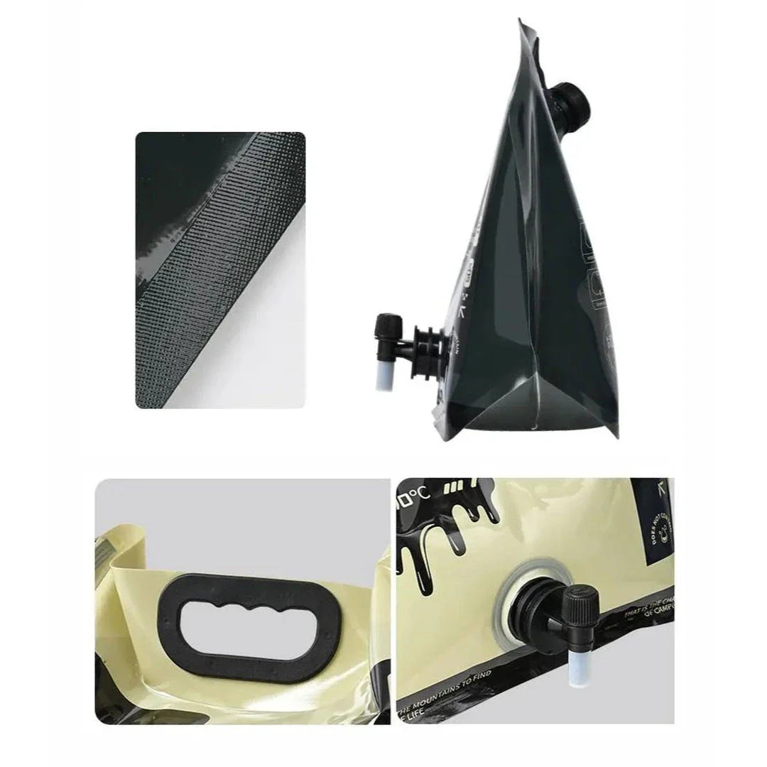 Premium 8L Folding Camping Water Bag with Faucet Tap - Durable, Lightweight, and Convenient Outdoor Hydration Solution