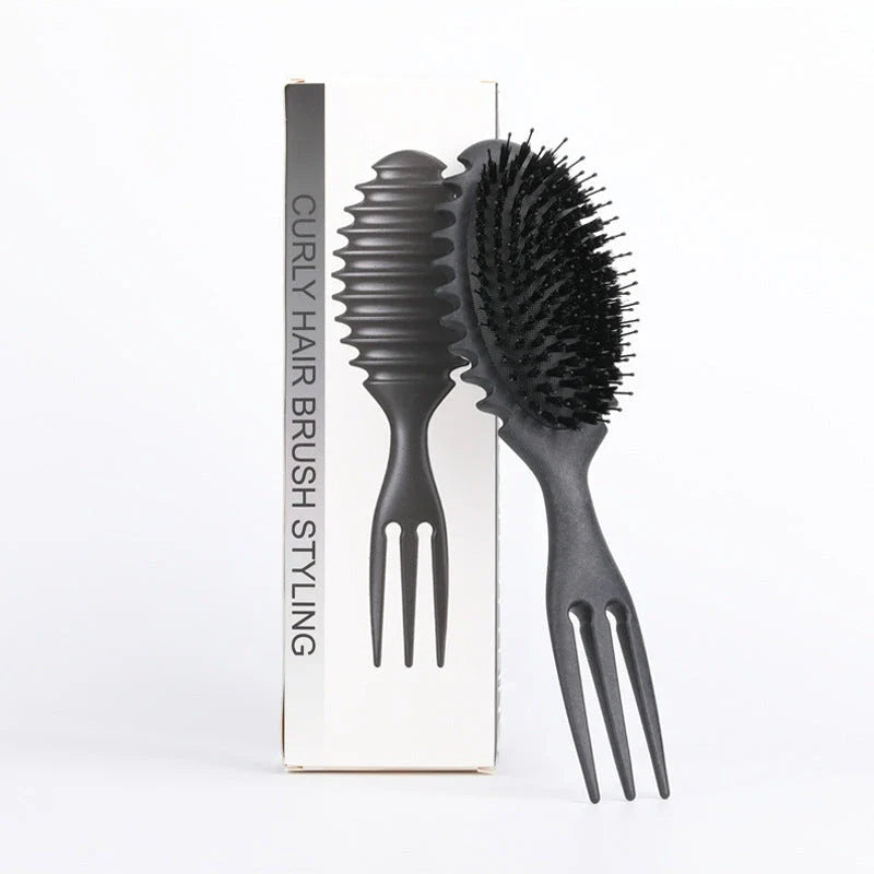 Premium Curl-Defining Hair Styling Brush for Effortless, Salon-Quality Curls