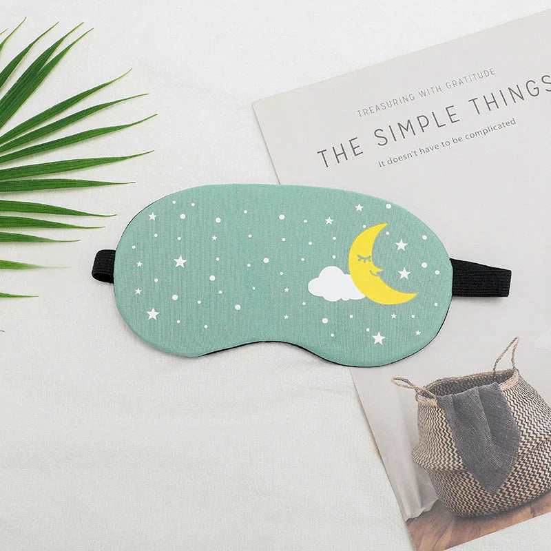 Premium cotton and silk sleep mask with adjustable strap for complete blackout and comfortable sleep