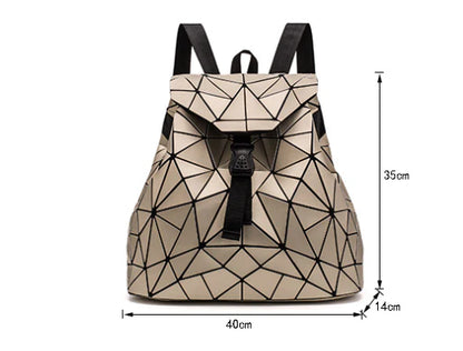 Diamond-patterned backpack in various colours, featuring a sophisticated and contemporary British design
