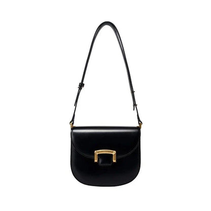 Premium high-end British wedding shoulder bag in brown, with a unique saddle shape design and hardwearing leather exterior