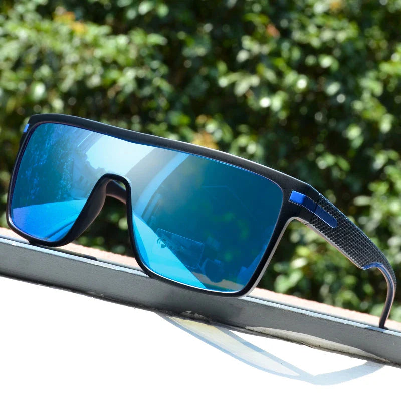 Sophisticated polarized square sunglasses with a modern and stylish design, offering enhanced visual clarity and UV protection.