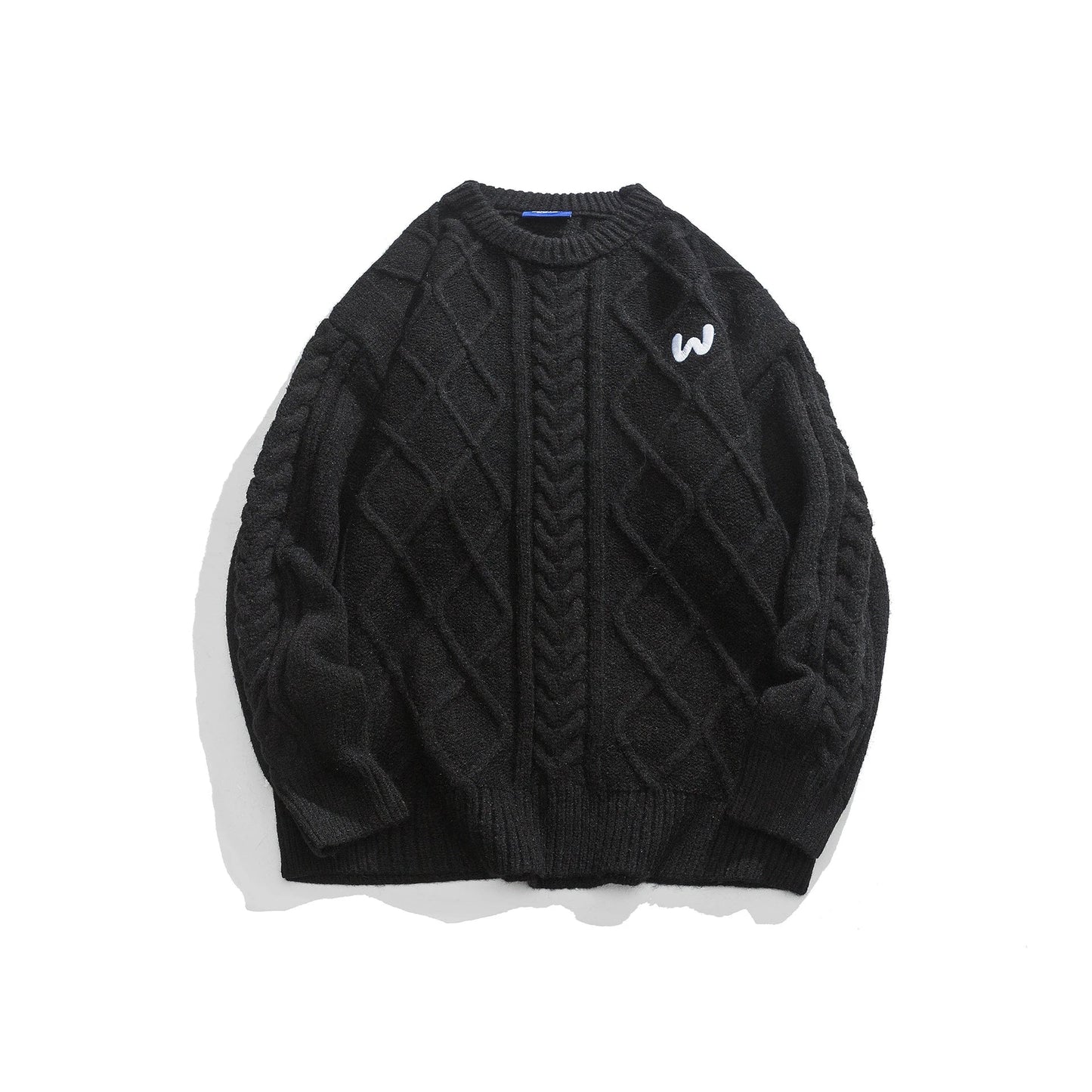 A premium men's knitted jumper in timeless colours, featuring a relaxed, flattering fit and soft, durable polyester fibre fabric for superior comfort and style.