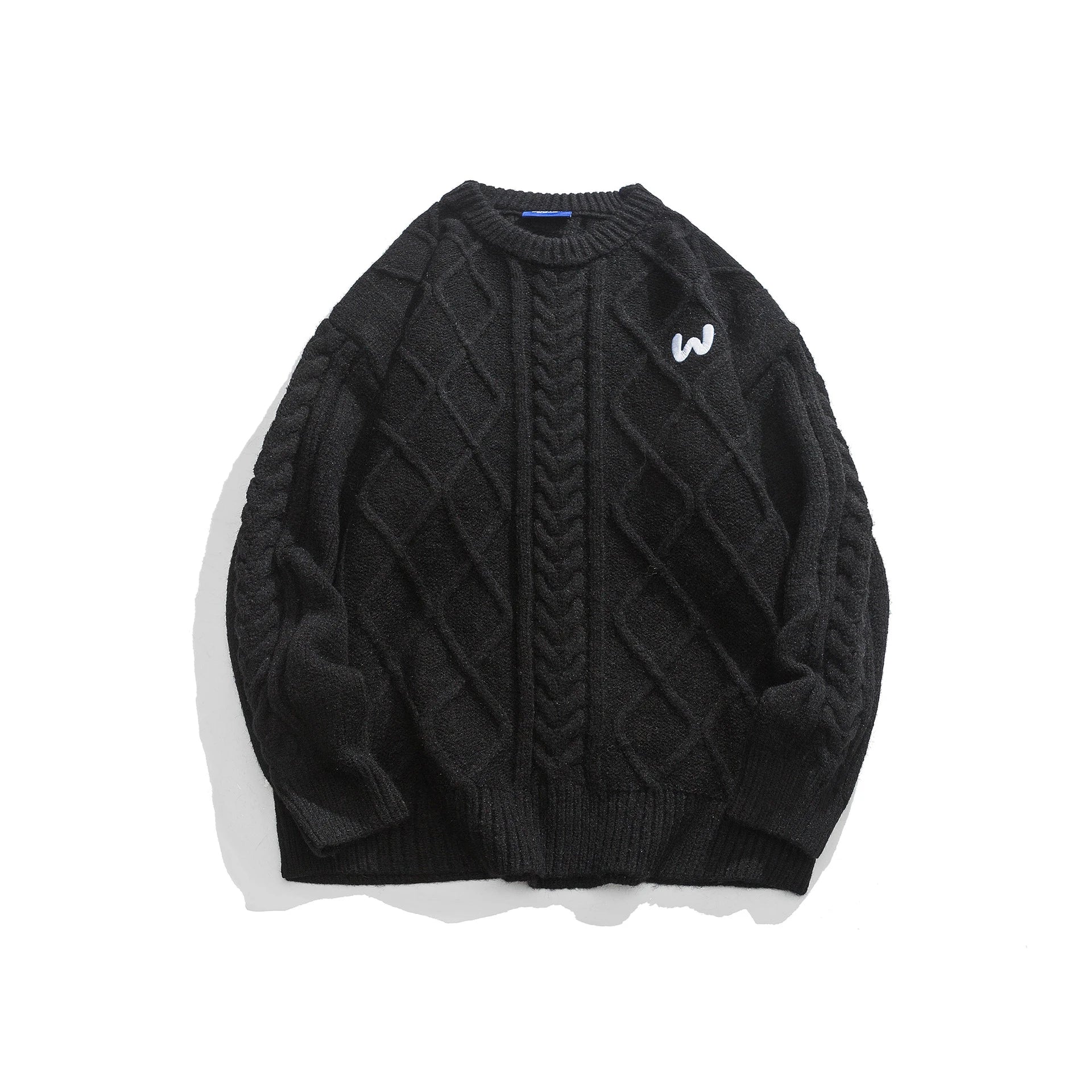 A premium men's knitted jumper in timeless colours, featuring a relaxed, flattering fit and soft, durable polyester fibre fabric for superior comfort and style.