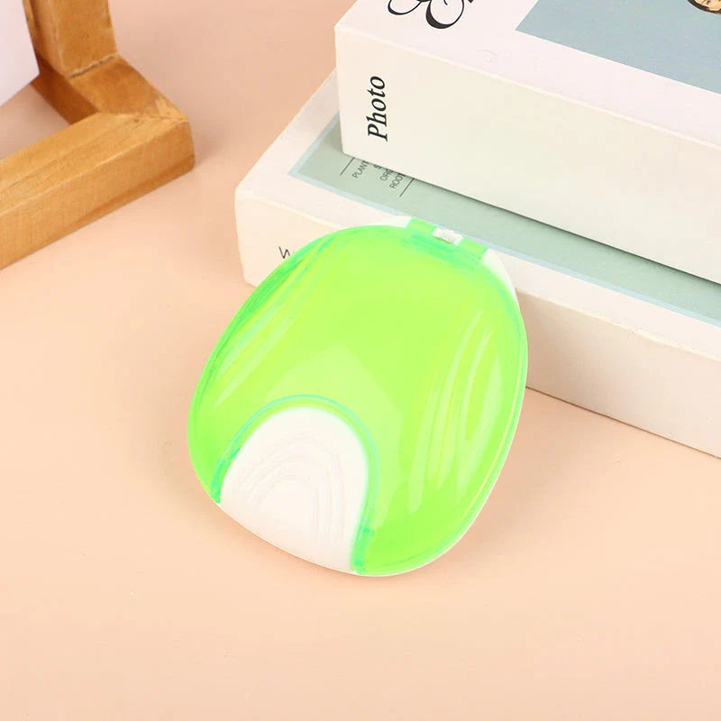 Press-to-Open Dental Retainer Denture Storage Box in Turquoise Colour