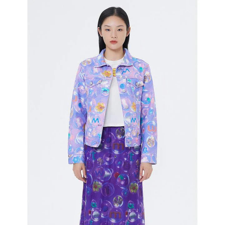 Elegant floral midi skirt with Chinese-inspired design, made of breathable polyester mesh fabric