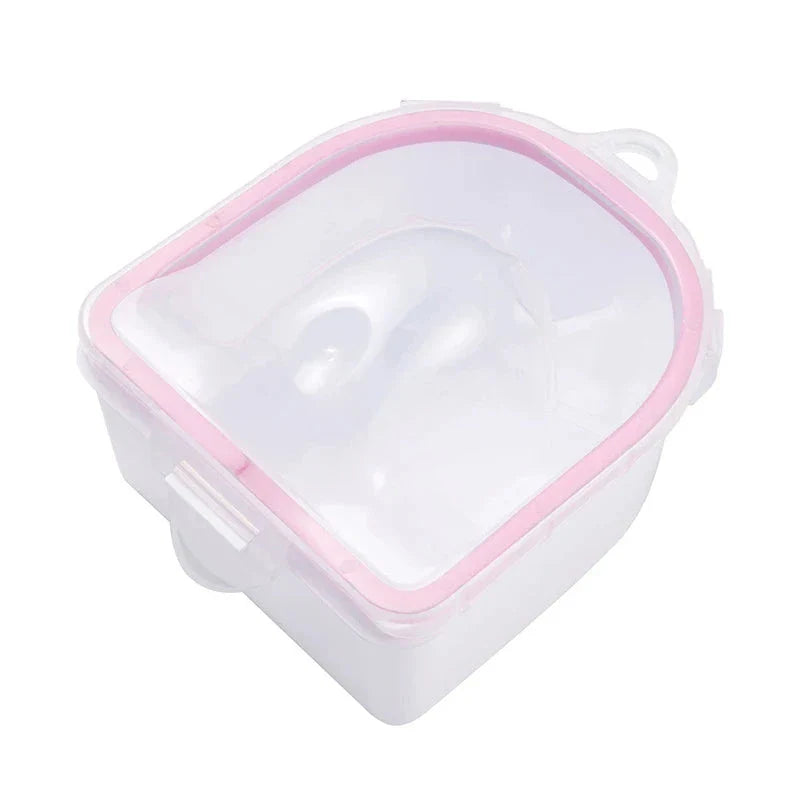 Double-layer nail soaking bowl for easy and gentle gel polish removal at home