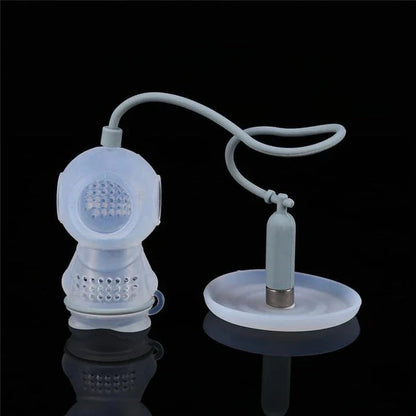 Diver-shaped reusable silicone tea infuser in various colours