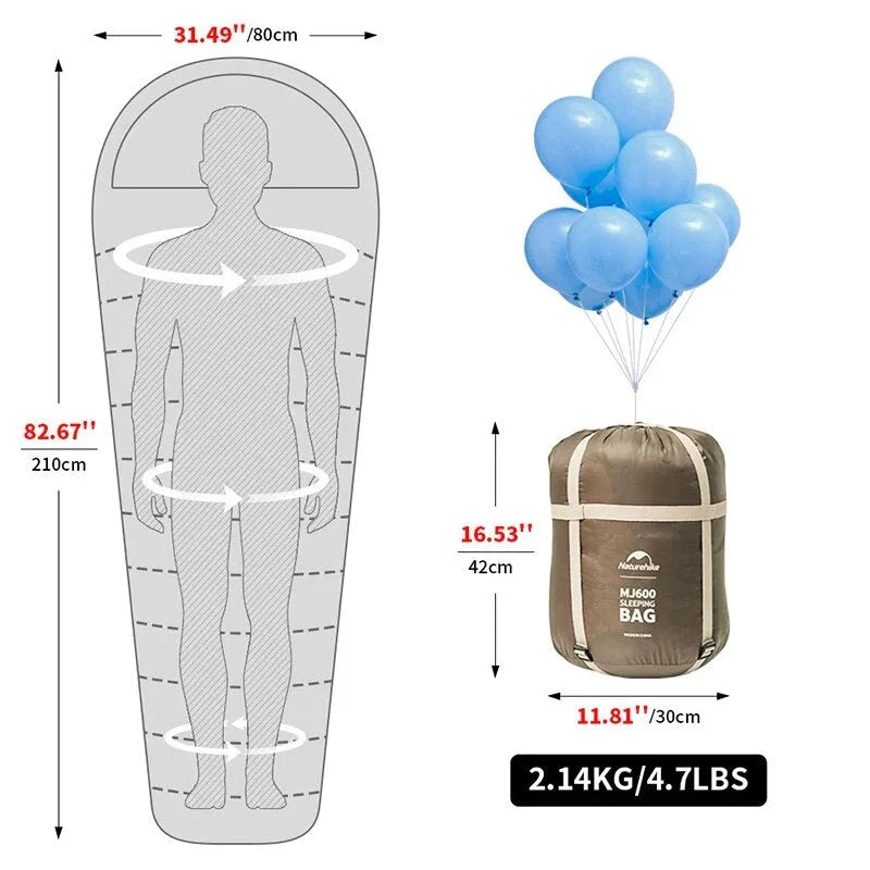 Naturehike Lightweight Mummy Sleeping Bag for Cosy Outdoor Adventures in the UK
