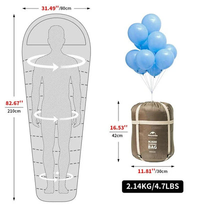 Naturehike Lightweight Mummy Sleeping Bag for Cosy Outdoor Adventures in the UK