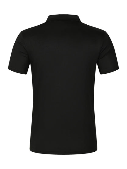 Premium short-sleeve sports shirt for men, featuring a button-down design and breathable, durable polyester fabric