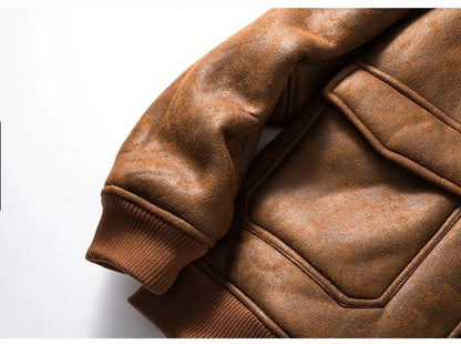 A luxurious suede jacket with a lambswool lining, offering superior warmth and timeless British style.