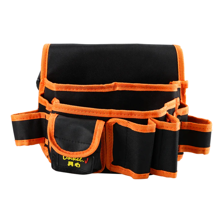 Premium Electrician's Tool Belt Organiser made from durable Oxford cloth with customisable tool slots and adjustable belt for hands-on tradespeople