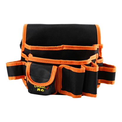 Premium Electrician's Tool Belt Organiser made from durable Oxford cloth with customisable tool slots and adjustable belt for hands-on tradespeople